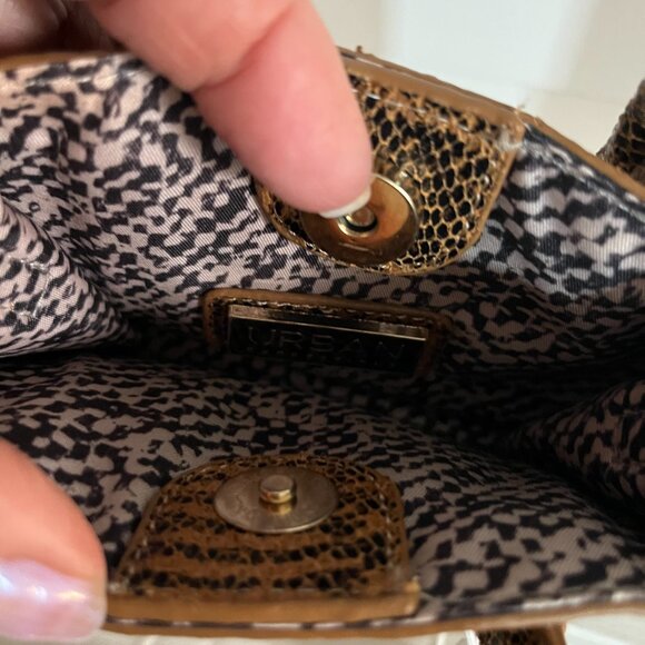 BNWT Urban Expressions Daria Mini Bag in earth brown / jet black snake (OS) - Picture 5 of 7